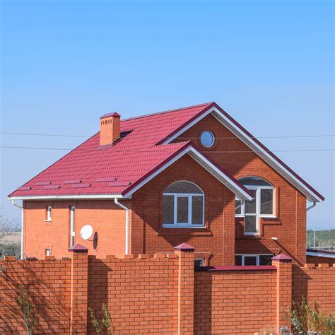 red brick house with metal roof|roof colors for brick house.